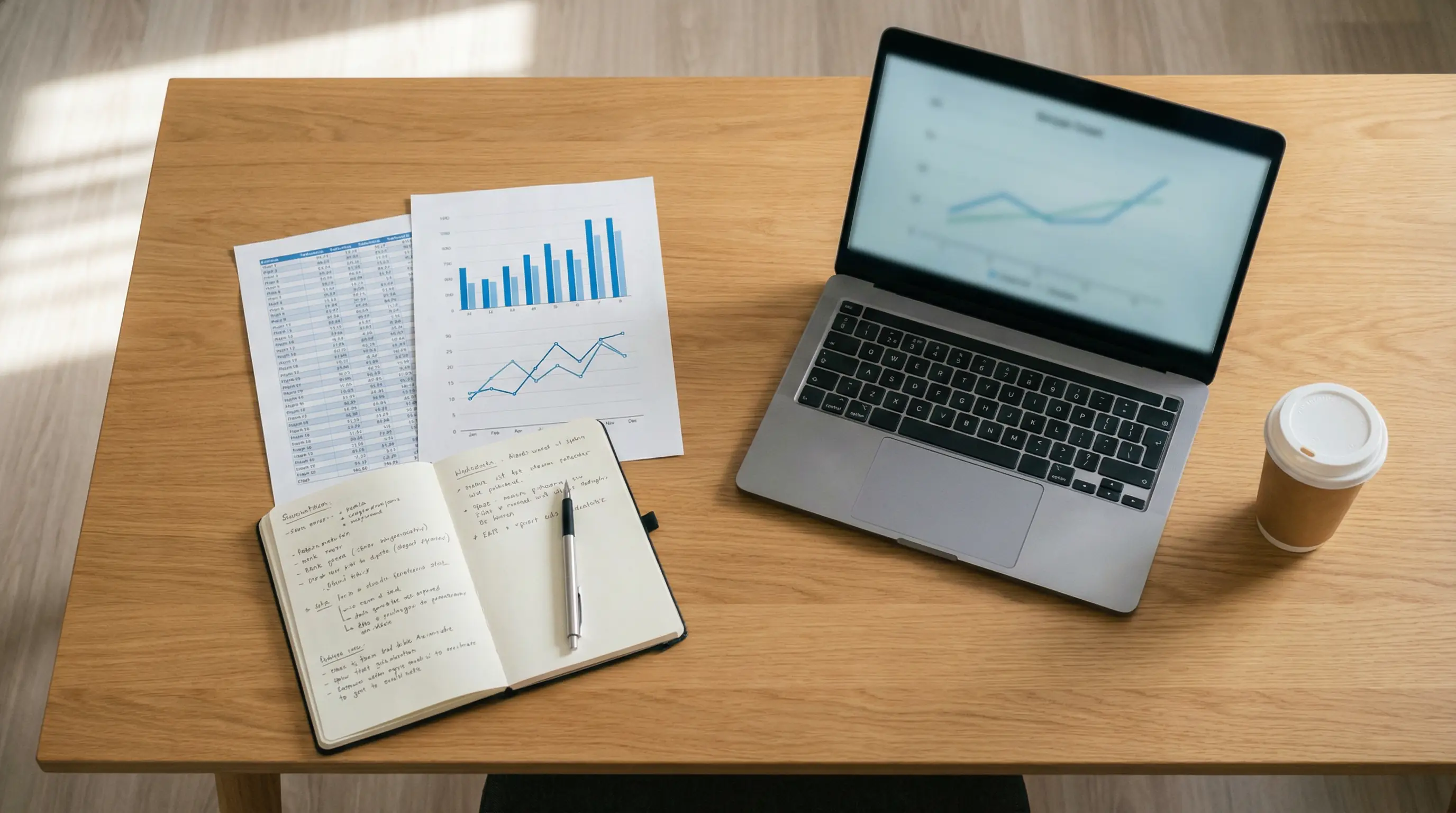 Volleyball-Spielstatistiken mit Kennzahlen wie Side-out-Quote und Angriffseffizienz auf einem Dokument